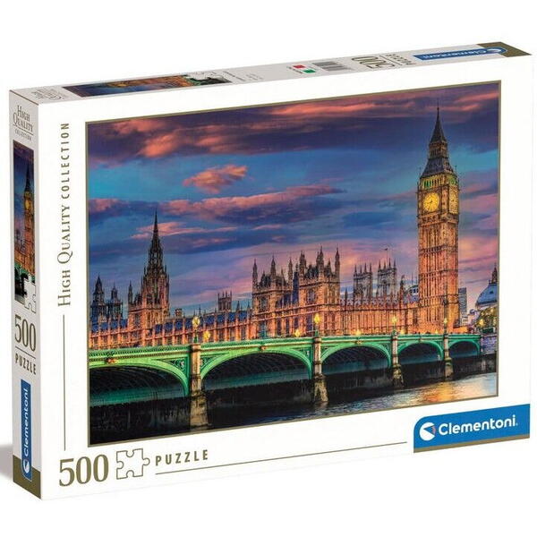 Puzzle Clementoni 500 de piese - Parlamentul din Londra