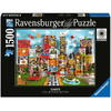 Puzzle Ravensburger - Eames House of Cards: Fantezie, 1500 piese