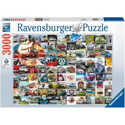 Puzzle Ravensburger - 99 momente cu Volkswagen, 3000 piese