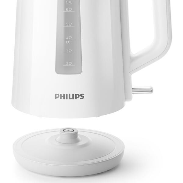 Fierbator de apa Philips HD9318/70, 1.7 L, 2200 W, Alb