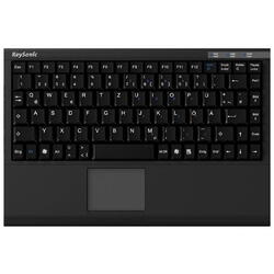 Mini tastatura IcyBox KeySonic, smart touchpad, USB 2.0, Neagra