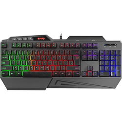 Tastatura Gaming Gaming Fury Skyraider, USB, iluminare multicolora, Negru