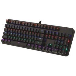 Tastatura gaming Art KLART AK-51, cu cablu, iluminata RGB, mecanica, US layout, Negru