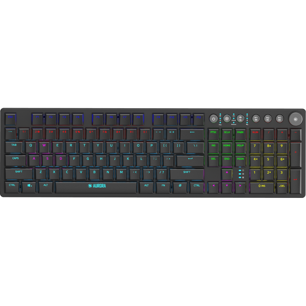 Tastatura iBox Aurora K-3 Tatatura Bluetooth, Iluminare RGB, Negru