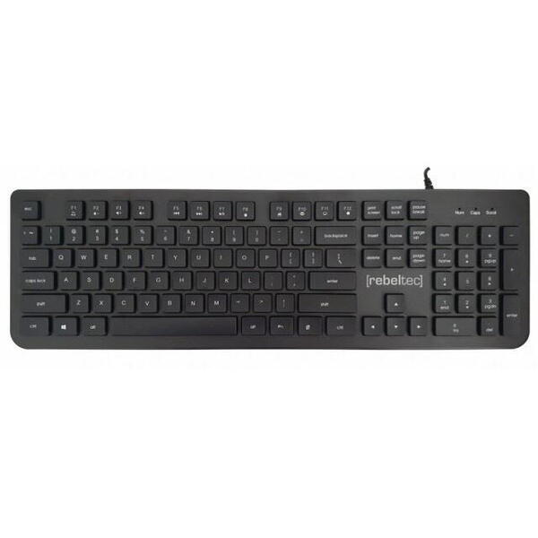 Tastatura rebeltec Full size computer keyboard Spiro Negru