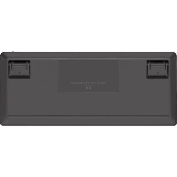 Tastatura Wireless Logitech MX Mechanical Mini for Mac, Bluetooth Illuminated Performance, US INT, Gri