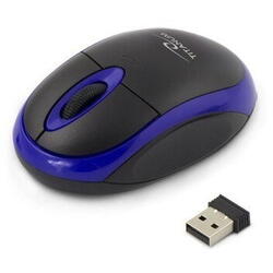 Mouse Wireless TITANUM Vulture, USB, Negru/Albastru