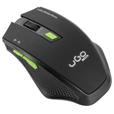 Mouse uGo My-04, Wireless, 1800 dpi, USB, Negru
