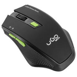 Mouse uGo My-04, Wireless, 1800 dpi, USB, Negru