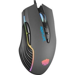 Mouse Gaming Fury Hustler, USB, iluminare RGB, Gri