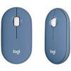 Mouse Logitech Pebble M350, wireless, Blueberry