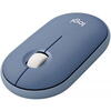 Mouse Logitech Pebble M350, wireless, Blueberry