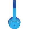 Casti Stereo Wireless Belkin SOUNDFORM Mini pentru copii, Bluetooth, Microfon, 30 ore Autonomie, Albastru