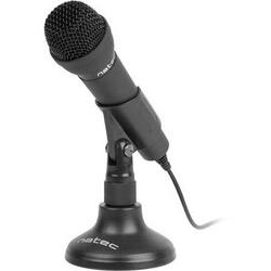 Microfon Natec NMI-0776, Jack 3.5mm, Dinamic, Negru