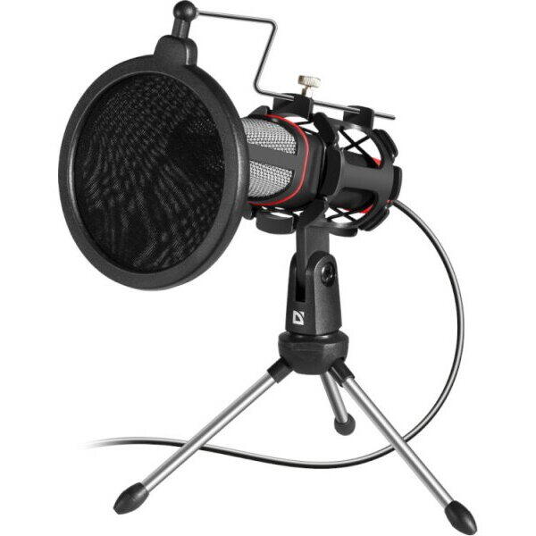 Microfon cu fir, Defender, Forte GMC 300, 3.5m, Negru