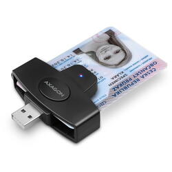 Cititor SIM Axagon Smart Card PocketReader, CRE-SM4N, USB 2.0