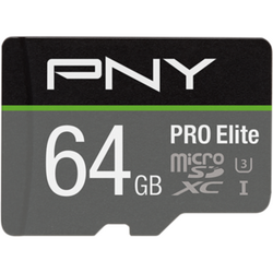 Card memorie Pny Pro Elite microSDXC, 64GB + Adapter SD