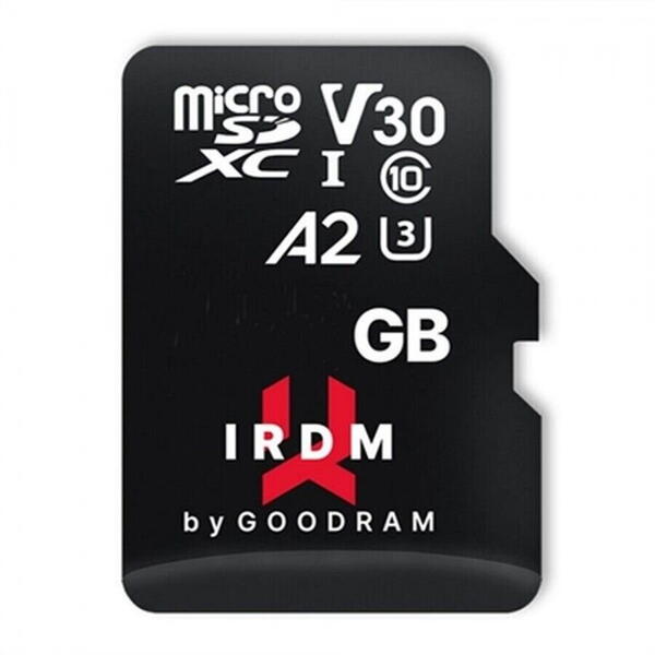 Card memorie Goodram, microSD IRDM 64GB UHS-I U3 A2 + adaptor