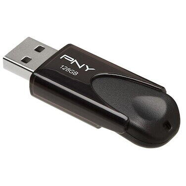 Memorie USB PNY Attache 4, 128 GB, USB 2.0, Negru
