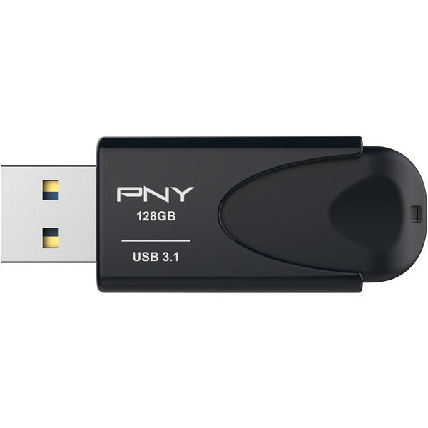 Memorie USB PNY Attache 4, 128 GB, USB 3.1, Negru