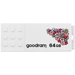 Memorie USB Goodram ME2 64GB USB 2.0 Spring, Alb