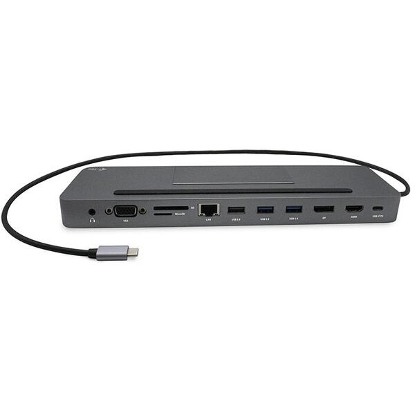 USB-C  i-TEC Metal Ergonomic 4K 3x Display Docking Station + Putere de livrare 85 W