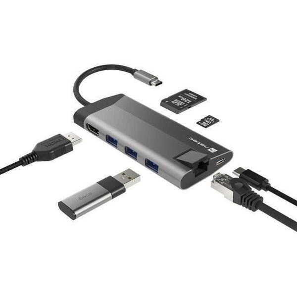 Stație de andocare Natec Fowler Plus USB-C