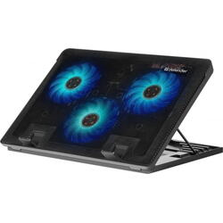 Cooler laptop, Defender,17 inch, 3 ventilatoare, Negru