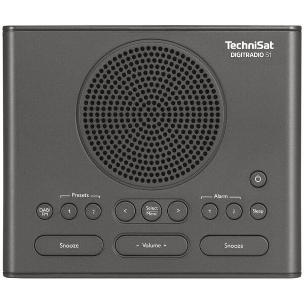 TechniSat Radio cu ceas Digitradio 51 DAB+/FM negru