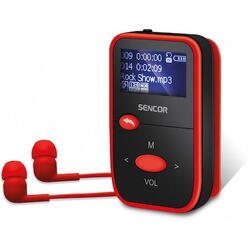 MP3 Player, Sencor, SFP, 4408RD, Negru/Rosu