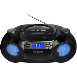 Boombox Blaupunkt BB31LED, Bluetooth, FM, MP3, AUX, USB, Ceas cu alarma, lumini, LED