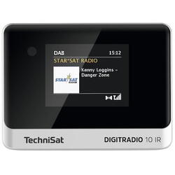 Radio cu ceas, TechniSat, DIGITRADIO 10 IR, DAB +, radio FM si Internet, Antena incorporata, AUX, Bluetooth, UPnP, Telecomanda, Negru/Gri
