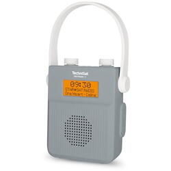 Radio portabil, TechniSat, DIGITRADIO 30, Bathroom FM si DAB +, Rezistent la apa, Bluetooth, 2W, Gri