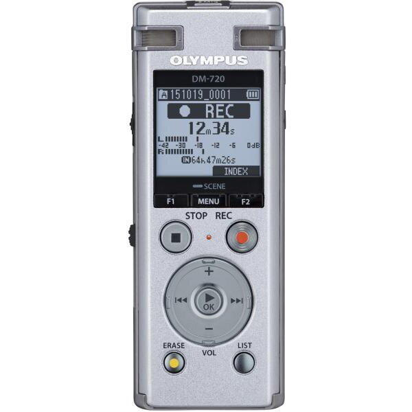 Reportofon stereo Olympus DM-720, 4GB, Argintiu