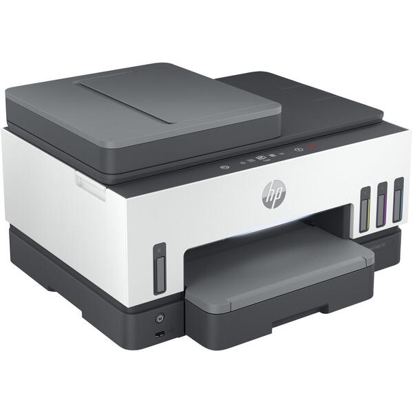 Multifunctional inkjet color HP Smart Tank 790 All-in-One Printer, Light Basalt, Retea, Wireless, ADF, Duplex, A4