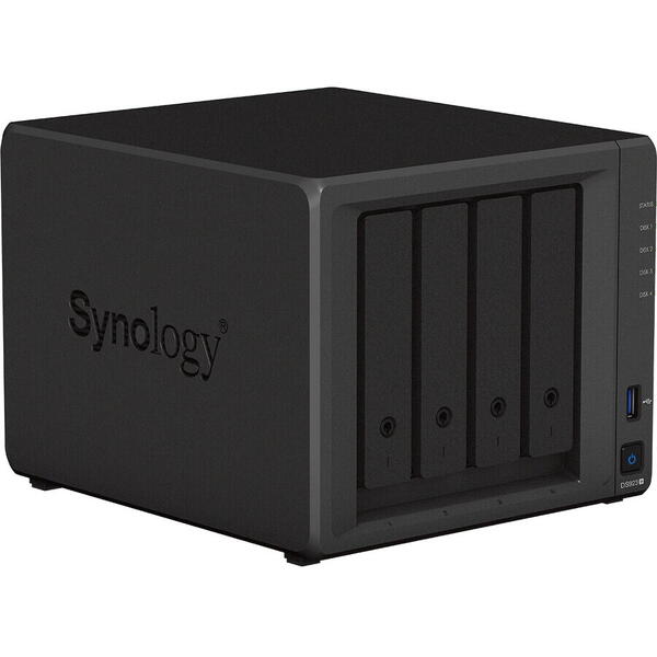 Network Attached Storage Synology DiskStation DS923+, AMD RyzenTM R1600 2.6GHz, 4-bay, 4GB