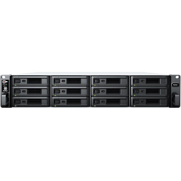 Synology Server RackStation RS2423+, AMD RyzenTM V1780B, 64 bit, 4 GB DDR4 ECC, 12 slot