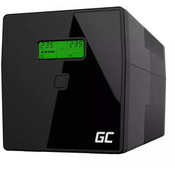 PS Green Cell 700W 1000VA Microsine line-interactive USB RJ45 LCD display 2 Prize Schuko 2 IEC