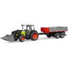 Tractor Claas Nectis 267F cu incarcator frontal si remorca, Bruder 02112