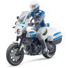 Motocicleta de politie Ducati Scrambler cu motociclist, Bruder 62731