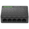 Switch Lanberg 41567, cu 5 porturi Fast Ethernet RJ-45 10/100 Mbps, 5V, racire pasiva, Negru