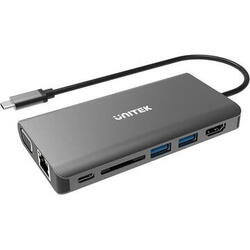 Hub USB UNITEK 8 porturi Grey