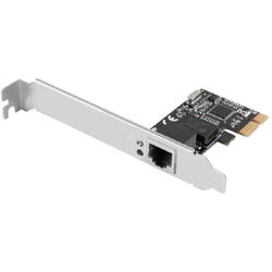 Placa de retea Gigabit, Lanberg 43392, low profile, PCI-Express-RJ45, PCI-E X1 1X RJ45 1GB RTL8111C