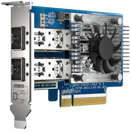 QNAP QXG-25G2SF-CX6 card de rețea Intern Fibră 25000 Mbit/s
