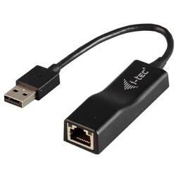 Placa de retea i-tec U2LAN, USB 2.0, Negru