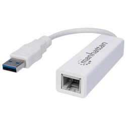 Adaptor Manhattan, USB-A 3.0 - RJ45, 10/100 / 1000Mbps, Gigabit Network Card