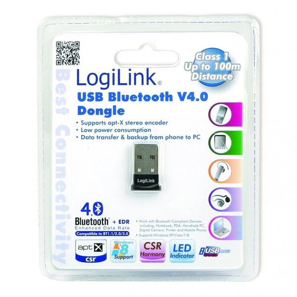 Adaptor bluetooth Logilink v4.0 + EDR, USB 2.0