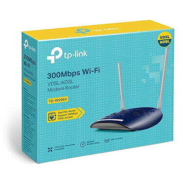 Router wireless TP-LINK TD-W9960, ADSL2+, 2.4GHz, 300Mbps