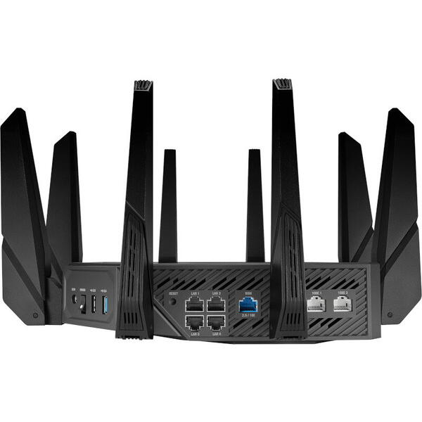 Router wireless ASUS Gigabit ROG Rapture GT-AXE16000 Quad-Band WiFi 6