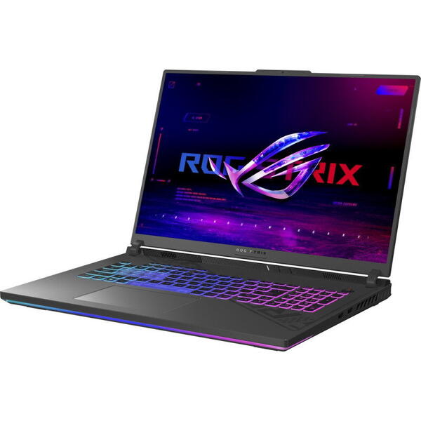 Laptop Gaming Asus ROG Strix SCAR G814JU, Intel Core i7-13650HX, 18 inch FHD+, 16GB RAM, 1TB SSD, nVidia GeForce RTX 4050 8GB, No OS, Gri